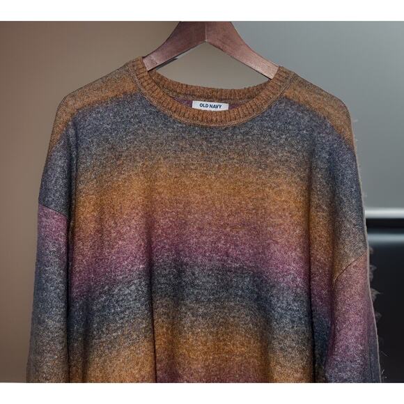 Old Navy Colorful Colorblock Sweater Wool blend Plus Size 2XL - Picture 3 of 7